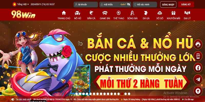 Mẹo cược bắn cá 98Win siêu thắng